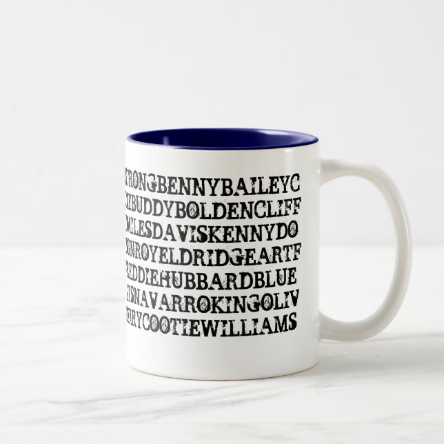 Tasse 2 Couleurs Trompettistes 1 de jazz (Droit)