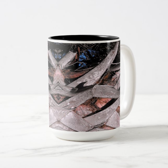 Tasse 2 Couleurs Tronc de palmier (Devant droit)