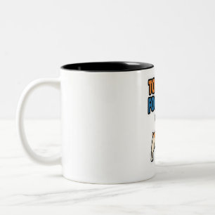 Tasse 2 Couleurs Trop Cool Pour Chercher Autocollant Bouledogue Fra