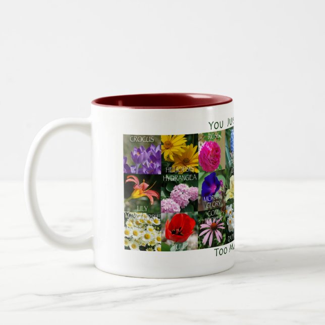 Tasse 2 Couleurs Trop de fleurs (Gauche)