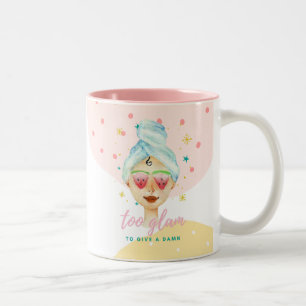 Tasse 2 Couleurs Trop De Glam Pour Donner Un Barrage Drôle Mignonne