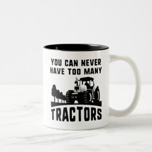 Tasse 2 Couleurs Trop de tracteurs