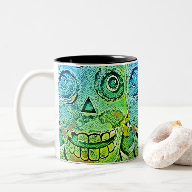 Tasse 2 Couleurs Trop tard ! (Avec donut)