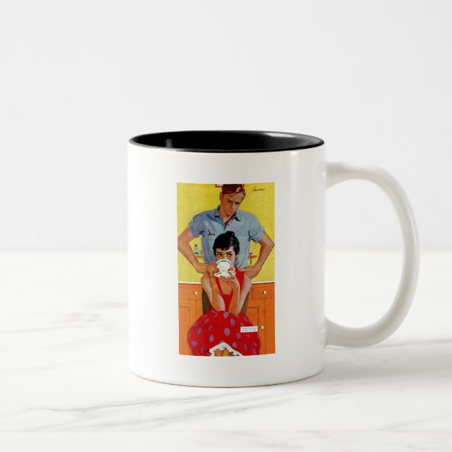 Tasse 2 Couleurs Trop Tard Pour Se Composer (Droit)