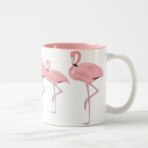 Tasse 2 Couleurs troupeau de flamants roses