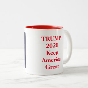 Tasse 2 Couleurs Trump 2020 Garder l'Amérique grande
