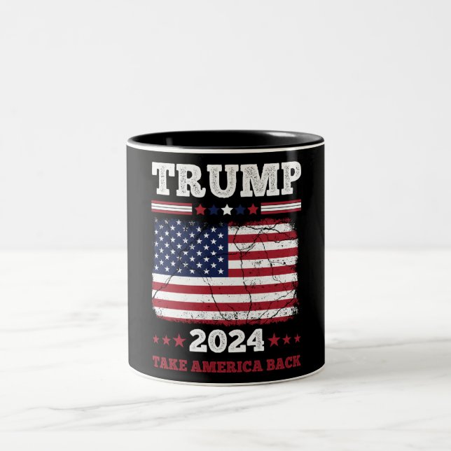 Tasse 2 Couleurs Trump 2024 (Centre)