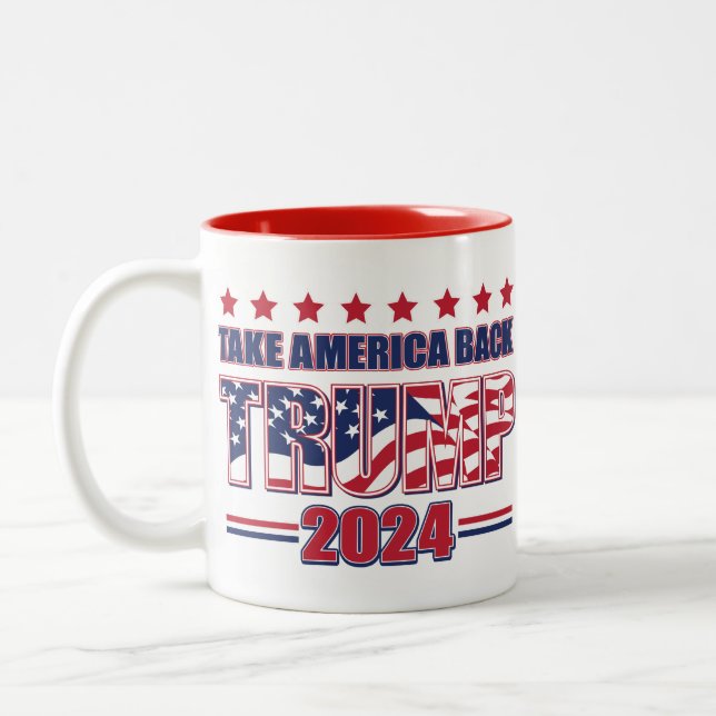 Tasse 2 Couleurs Trump 2024 (Gauche)