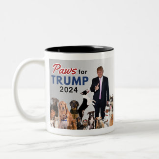 Tasse 2 Couleurs Trump 2024 : des pions pour Trump, un café à deux 
