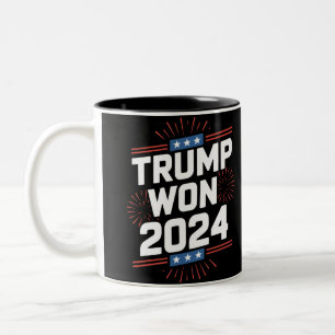 Tasse 2 Couleurs Trump a gagné le 47e président de la Maison Blanch
