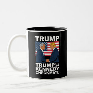 Tasse 2 Couleurs Trump Kennedy Échec et Mat 2024 Votez Trump Kenned