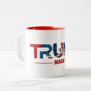 TASSE 2 COULEURS TRUMP MAGA 2024