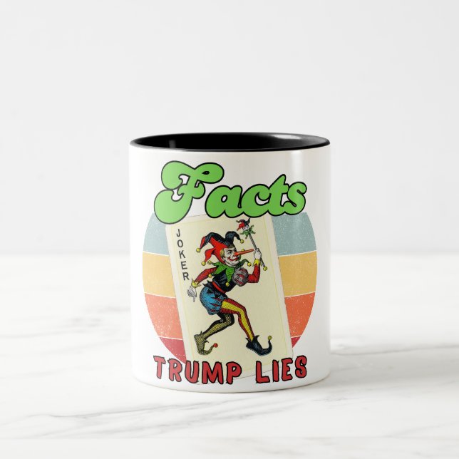 Tasse 2 Couleurs Trump ment (Centre)