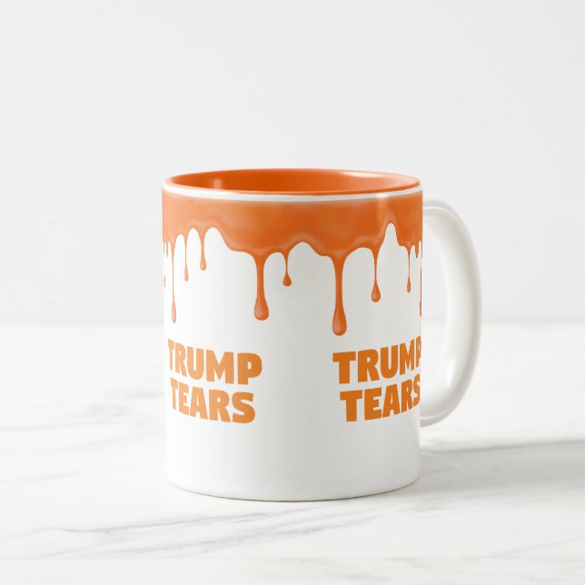 Tasse 2 Couleurs Trump pleurs anti-Trump perdues à l'investiture de (Devant droit)