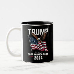 Tasse 2 Couleurs Trump ramène l'Amérique aux élections américaines