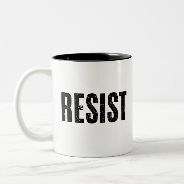Tasse 2 Couleurs Trump résiste à la contestation anti-politique de  (Gauche)