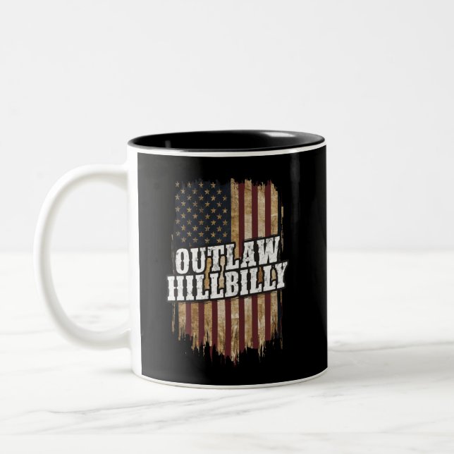 Tasse 2 Couleurs Trump Vance 2024 J.D. Vance Outlaw Hillbilly (Gauche)