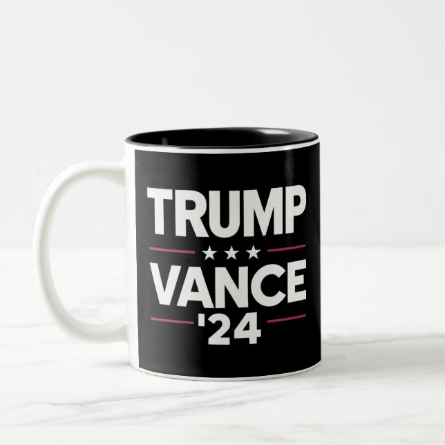 Tasse 2 Couleurs Trump Vance 2024 Pour Président VP USA Election (Gauche)