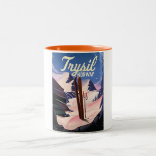 Tasse 2 Couleurs Trysil Norvège ski