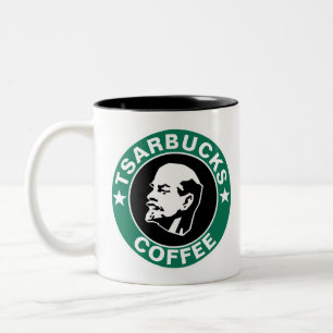 Tasse 2 Couleurs Tsarbucks Magasin de Café avec Jeu de Mots Russe D