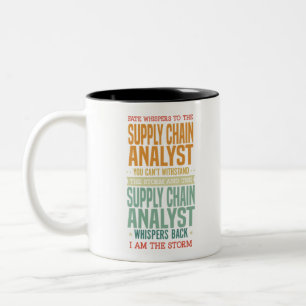 Tasse 2 Couleurs Tshirt d'emploi - Analyste de la chaîne d'approvi