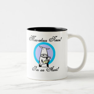 Tasse 2 Couleurs Tshirts et cadeaux de la nouvelle tante Moo-velous