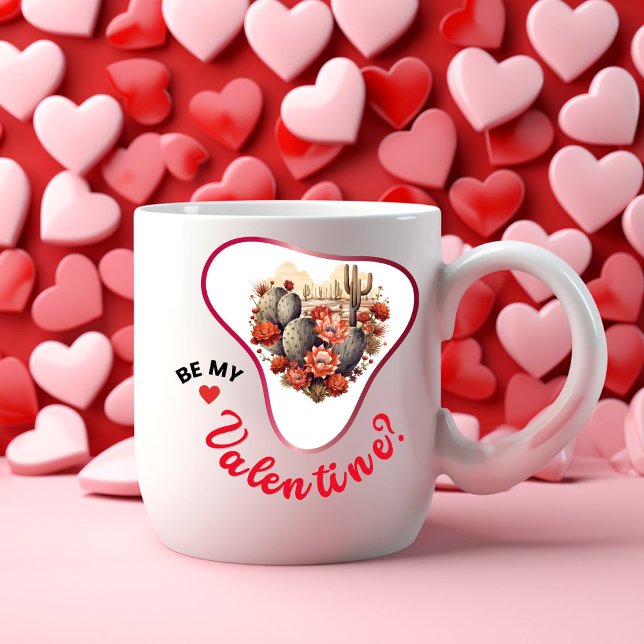 Tasse 2 Couleurs Tu Es Ma Saint Valentin ? - Amour (Créateur téléchargé)