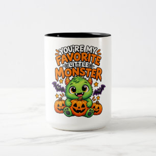 Tasse 2 Couleurs Tu es mon petit monstre préféré - Joli Halloween