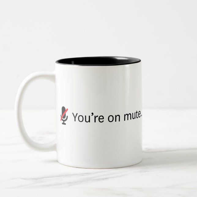 Tasse 2 Couleurs Tu es muet. (Gauche)