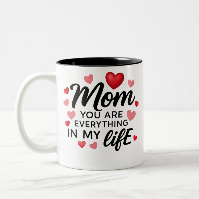 Tasse 2 Couleurs tu es tout maman (Gauche)