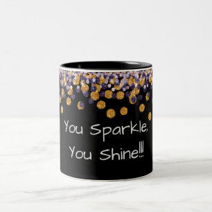 Tasse 2 Couleurs Tu Parles, Tu Brillantes !
