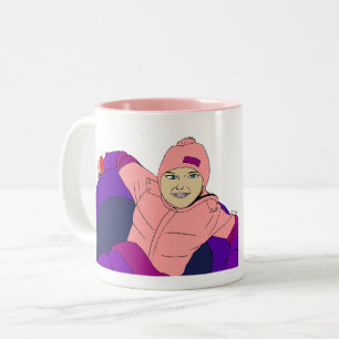 Tasse 2 Couleurs Tubes à neige pour fille
