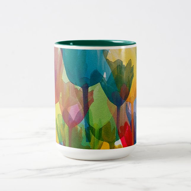 Tasse 2 Couleurs Tulipes (Centre)