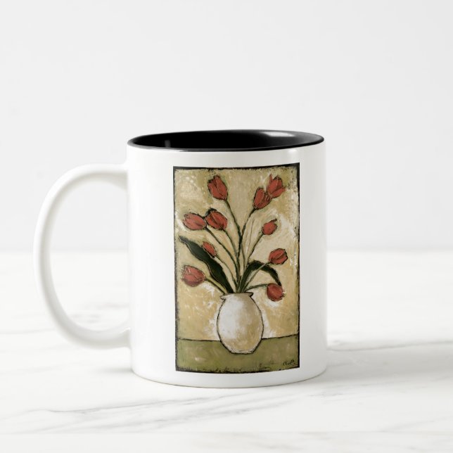 Tasse 2 Couleurs Tulipes BAG10-V2 dans Red.tif (Gauche)