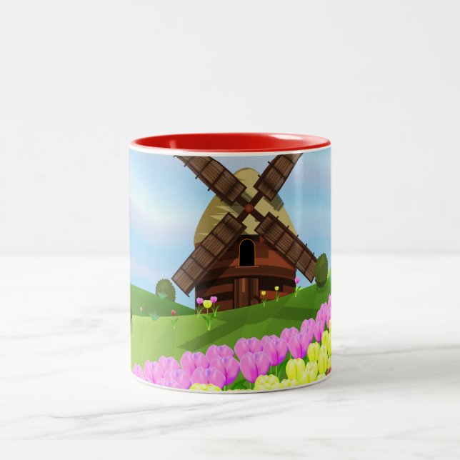 Tasse 2 Couleurs Tulipes de Hollande (Centre)
