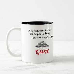 Tasse 2 Couleurs Turiye Souvenir Sultan Mehmet Fatih Citation