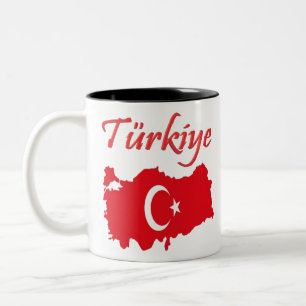 Tasse 2 Couleurs Turkey Country and Fan Design