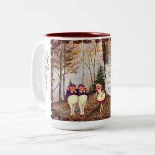 Tasse 2 Couleurs Tweetle Dee Tweetle Dum Song Signature du carnet