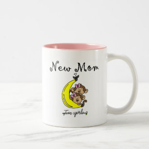 Tasse 2 Couleurs Twin Girls New Mom T-shirts et cadeaux