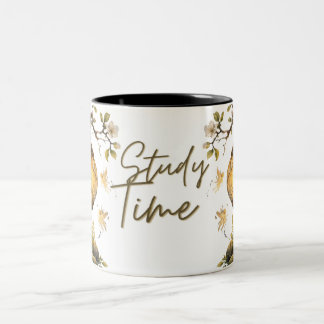 Tasse 2 Couleurs Typographie esthétique pour le temps d'étude