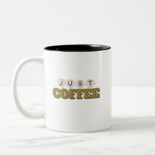 Tasse 2 Couleurs Typographie minimaliste du café