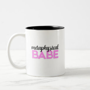 Tasse 2 Couleurs typographie rose gras bébé métaphysique