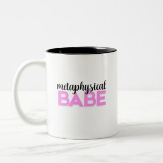 Tasse 2 Couleurs typographie rose gras bébé métaphysique