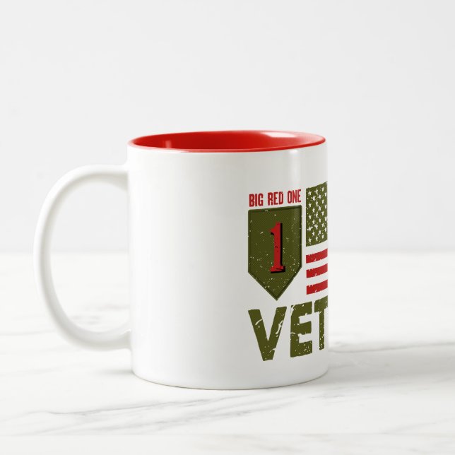 Tasse 2 Couleurs U.S. Veteran / The Big Red One (Gauche)