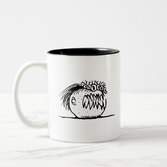 Tasse 2 Couleurs Ugly fantasy monstre drawing (Gauche)