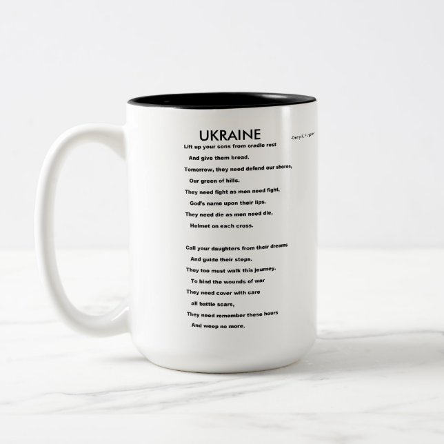 TASSE 2 COULEURS UKRAINE (Gauche)