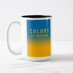 Tasse 2 Couleurs Ukraine, couleurs de la liberté
