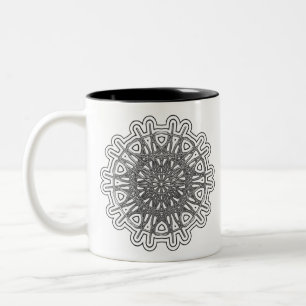 Tasse 2 Couleurs Ultra Cool Mandala Design #1