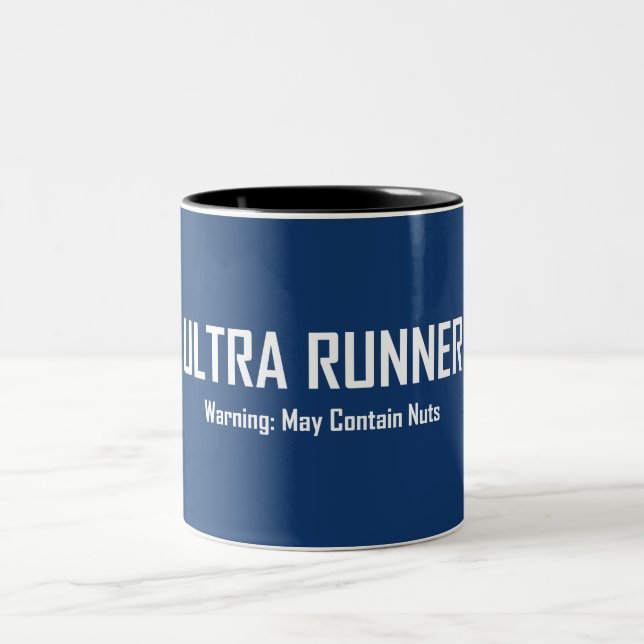 Tasse 2 Couleurs Ultra Runner, Avertissement Peut Contenir Des Nuts (Centre)