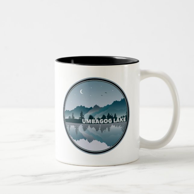 Tasse 2 Couleurs Umbagog Lake New Hampshire Réflexion (Droit)